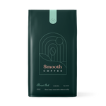 Front view of Sunset Oak Smooth Coffee bag - whole bean